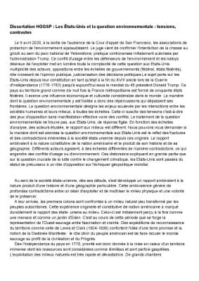 Know HGGSP Spé Term - Dissertation sur les États-Unis et la question environnementale thumbnail