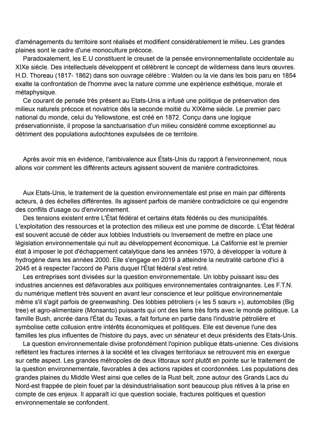 Dissertation HGGSP : Les États-Unis et la question environnementale : tensions,
contrastes
Le 9 avril 2020, à la sortie de l'audience de la 