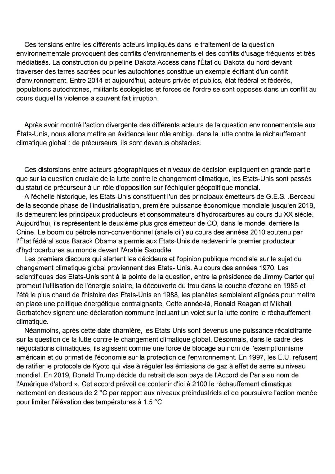 Dissertation HGGSP : Les États-Unis et la question environnementale : tensions,
contrastes
Le 9 avril 2020, à la sortie de l'audience de la 