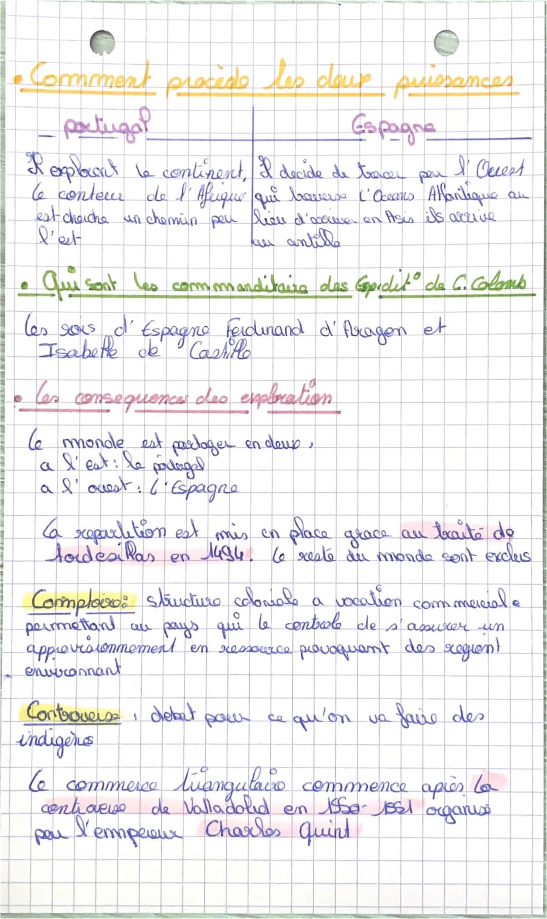 Expansion du Monde Connu (XVe-XVIIIe Siècle) - Fiche de Révision et Évaluation