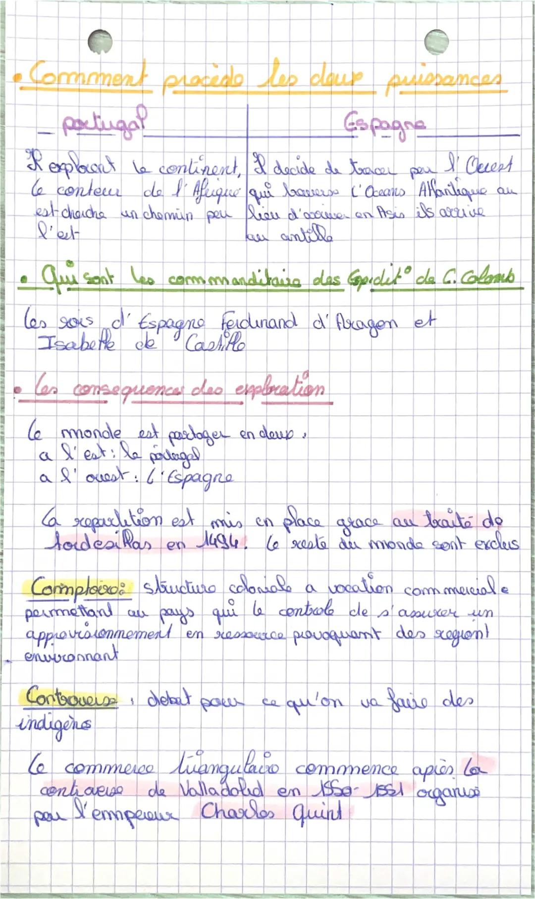 Expansion du Monde Connu (XVe-XVIIIe Siècle) - Fiche de Révision et Évaluation