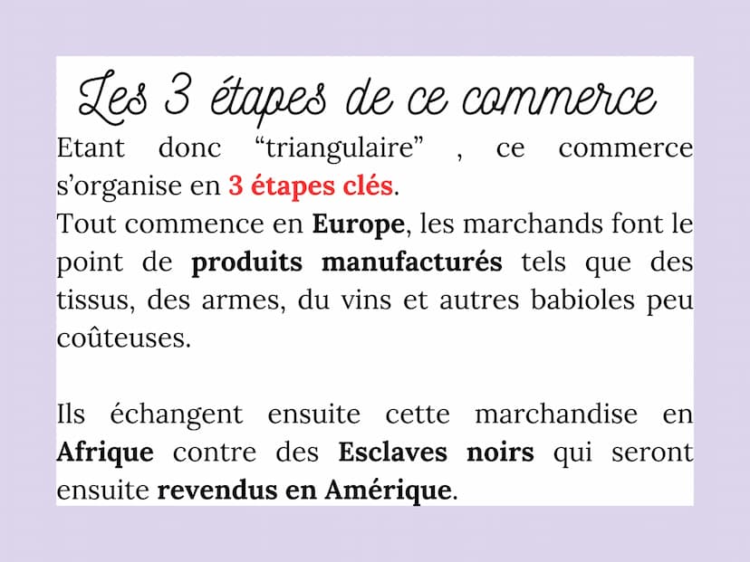 La Première
Mondialisation :
le commerce triangulaire Définition.
La première mondialisation, appuyée
sur la traite atlantique
et la
l'escla