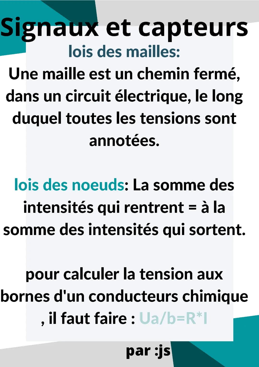 Signaux et capteurs 