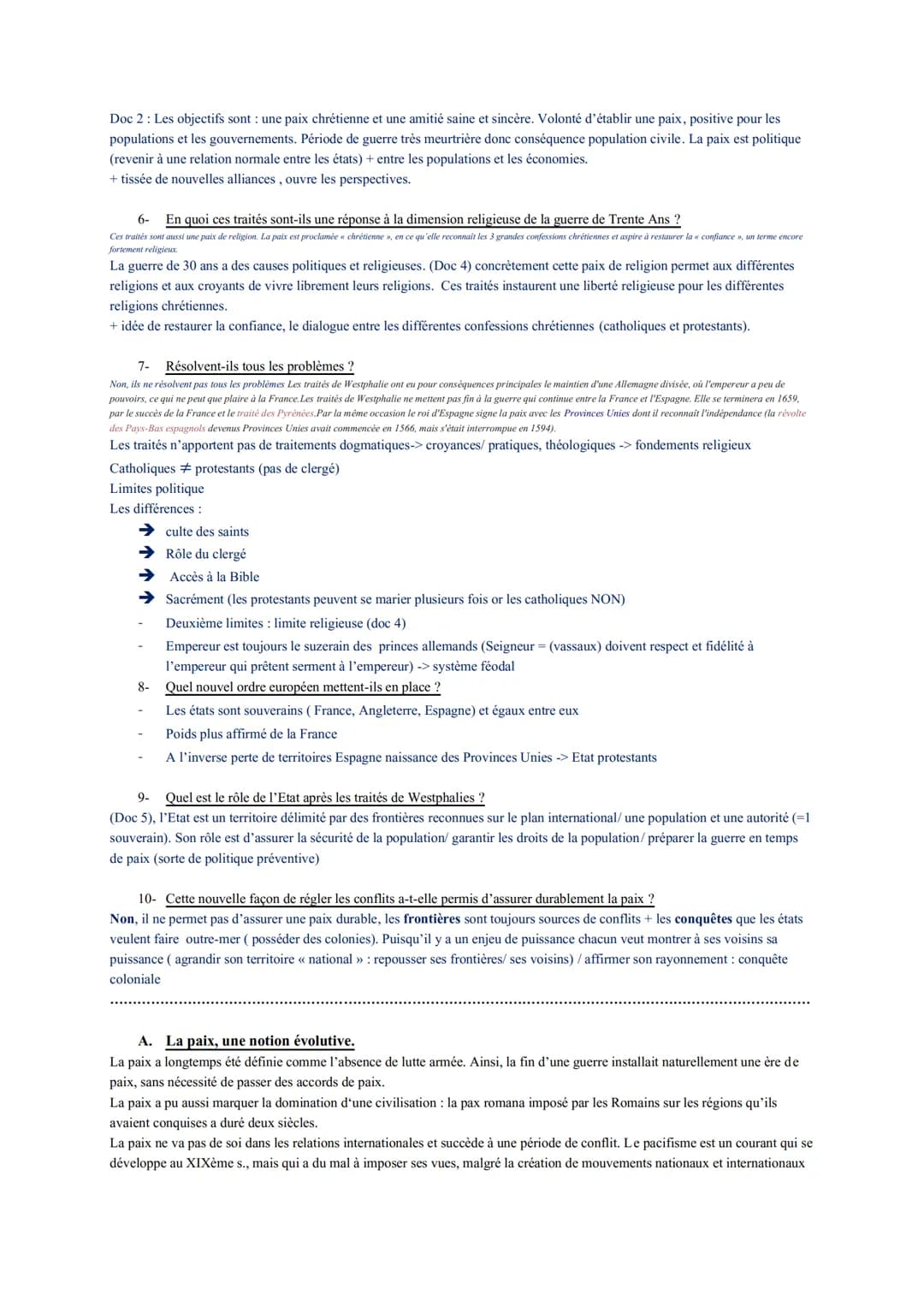 I-
Thème 2: chapitre 2 : Le défi de la construction de la paix.
Comment construit-on la paix dans le monde afin qu'elle soit la plus durable