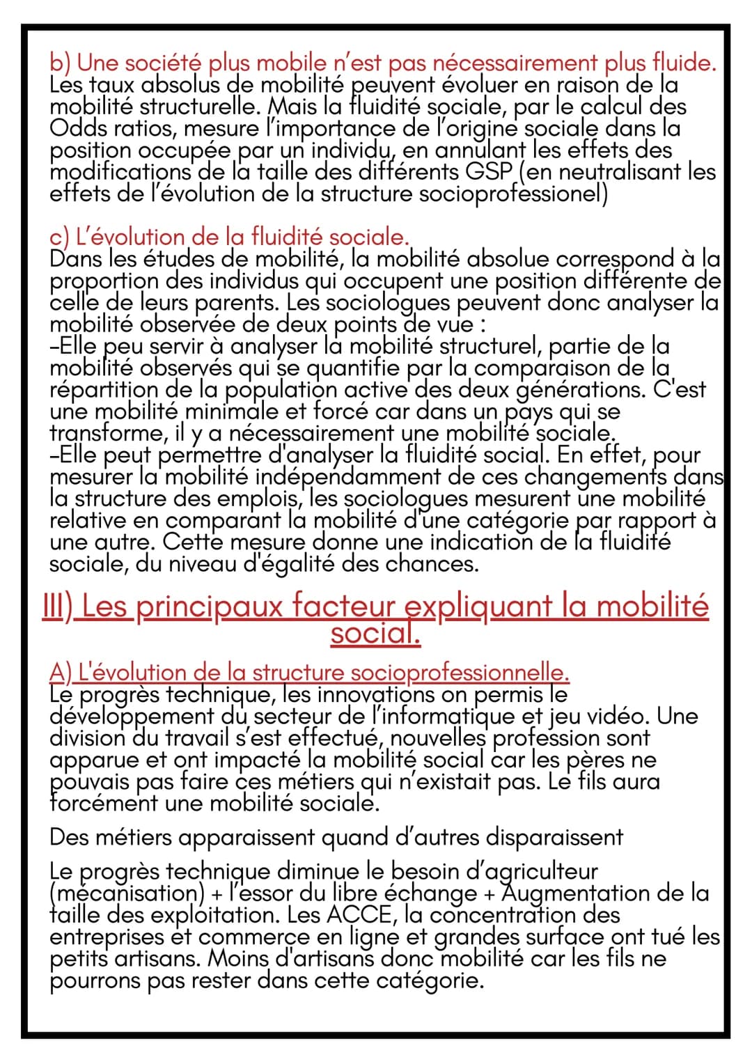 Canvan
SES
5
8- & S5: Caractéristiques
contemporaines et facteurs de la
mobilité sociale.
1) Définir et mesurer la mobilité sociale
A) Les d