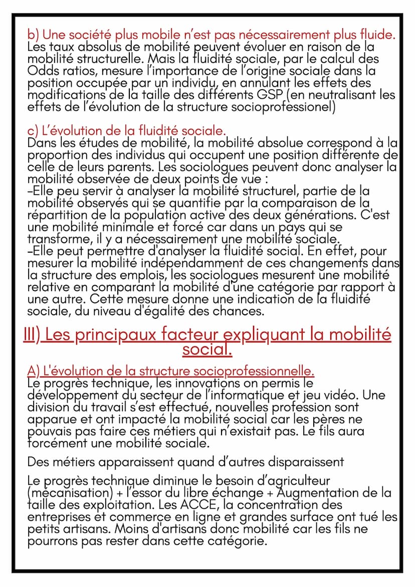 Canvan
SES
5
8- & S5: Caractéristiques
contemporaines et facteurs de la
mobilité sociale.
1) Définir et mesurer la mobilité sociale
A) Les d