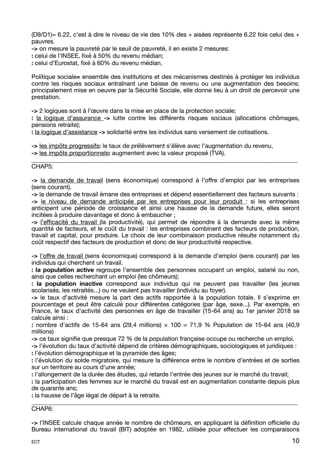 Fiche révision générale
Programme 1ère
-> l'économie identifie des groupes d'individus ou d'organisations ayant des comportements et
objecti