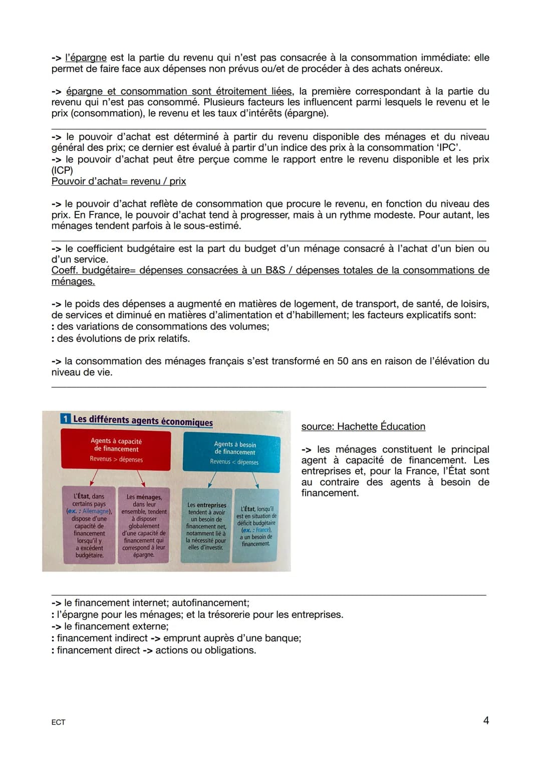 Fiche révision générale
Programme 1ère
-> l'économie identifie des groupes d'individus ou d'organisations ayant des comportements et
objecti