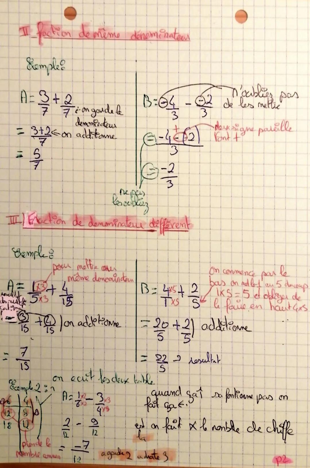 math
I produits en clock
savoir si 2 fraction sont egal on peut utiliser
Megalité des platetien clax.
15x44-660
23x2=667
a apprendre pas ->
