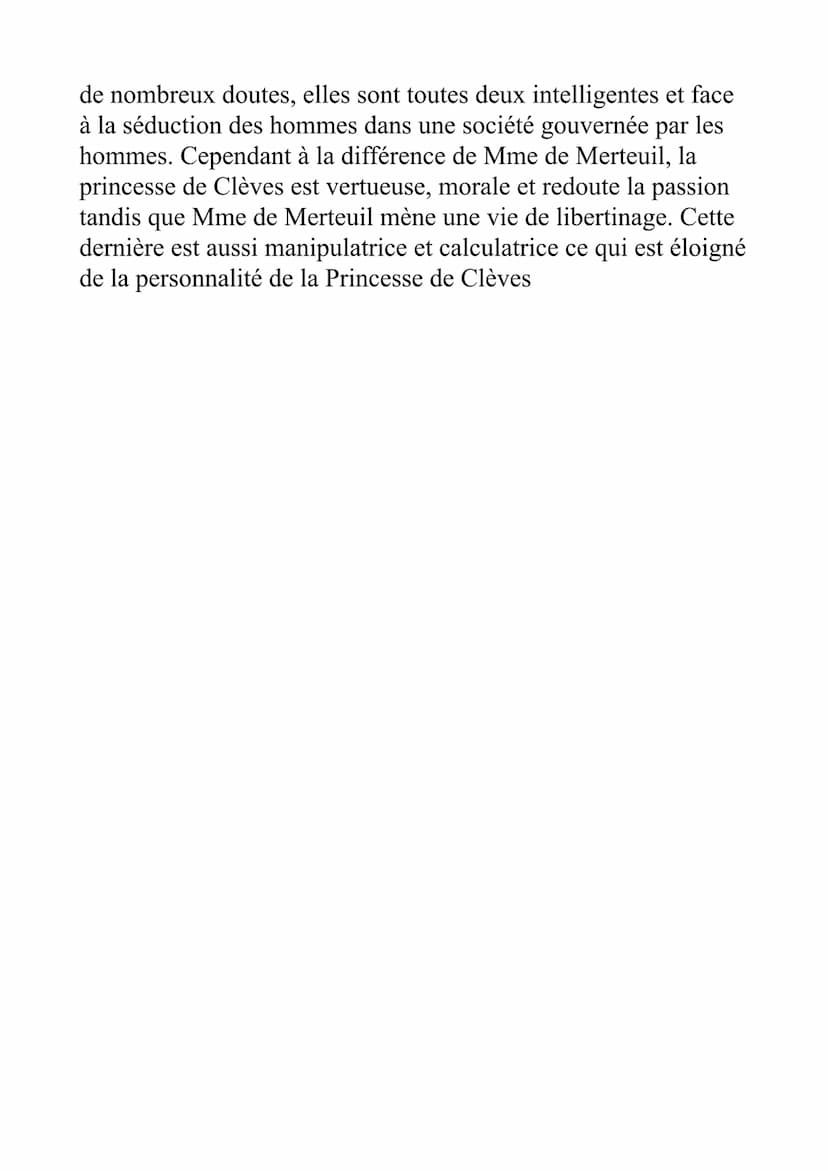 FRANÇAIS
Marie ADAM 101
Lire le texte extrait des Liaisons dangereuses de Pierre
Choderlos de Laclos (en pièce jointe) et répondre aux quest
