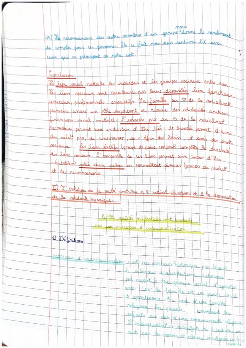 0
Intro
Se
popes
la question du lien social c'est se demander ce qui relie les
individus les uns aux autres line personne est reliée aux aut