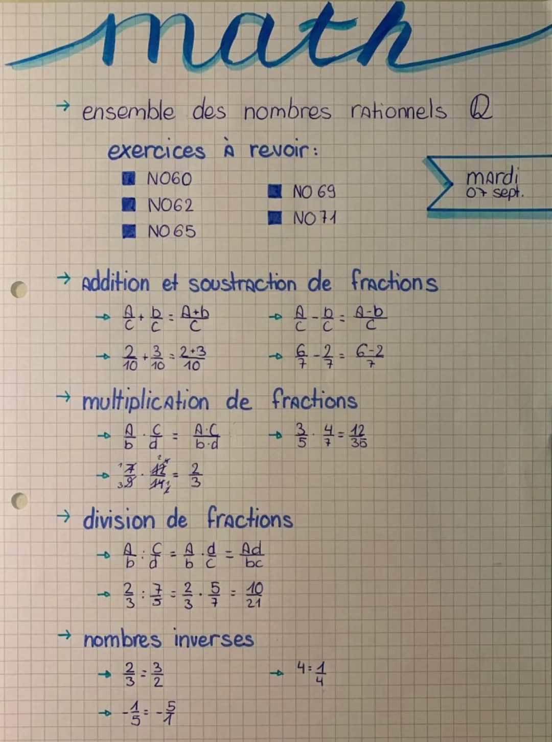 Exercices PDF: Additions et Soustractions de Fractions pour les CM2 à la 5ème