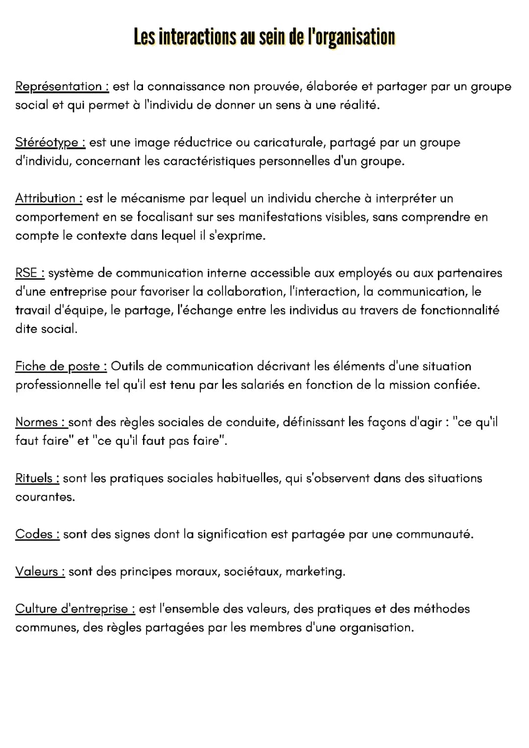 Qu’est-ce que l’interaction dans une organisation ? - Exposé pour les petits
