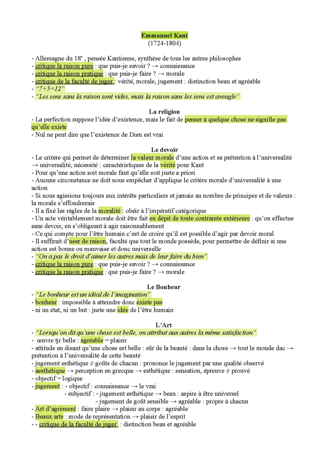 Découvre Kant : Critique et Morale Simplifiées en PDF