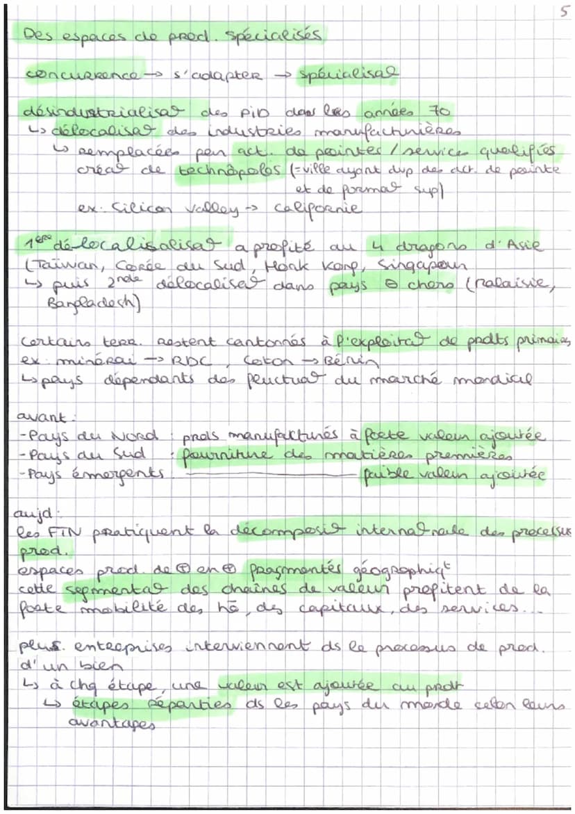 Les
espaces
esser du libre-échange
capitalisme
SYSTEME
de
production
ESPACE PROD. espace ds lequel se dup des act. éco. prinares,
secondaise