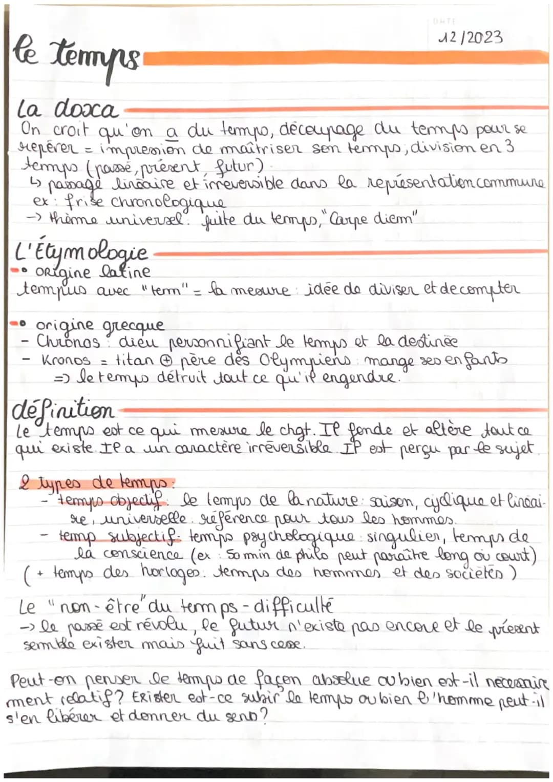 Comprendre le Temps : Une Analyse Philosophiques et Son Impact sur Notre Conscience