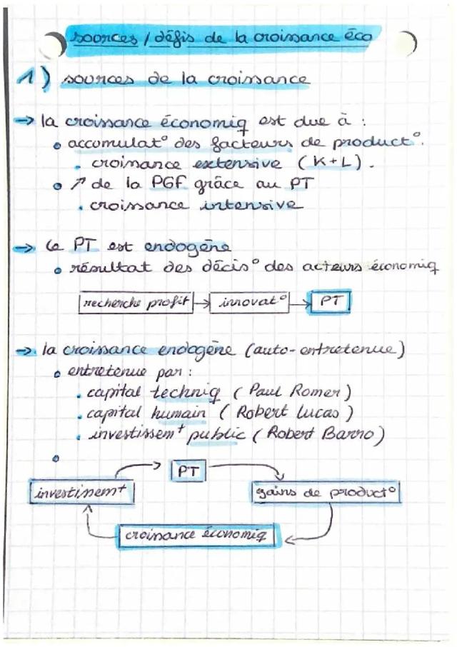 Know Sources et défis de la croissance économique  thumbnail