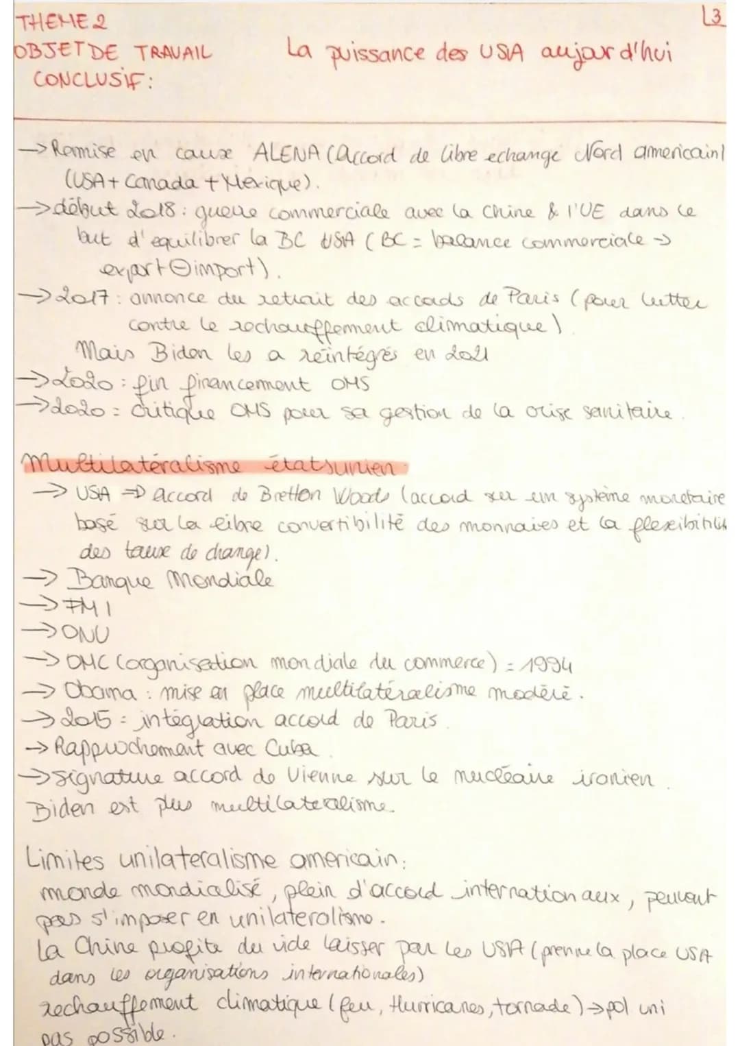 гнене 2
OBJET DE TRAVAIL
CONCLUSIF:
La puissance des USA aujourd'hui
I-Les lieux de la puissance des États-Unis
At Wall Street
localisation: