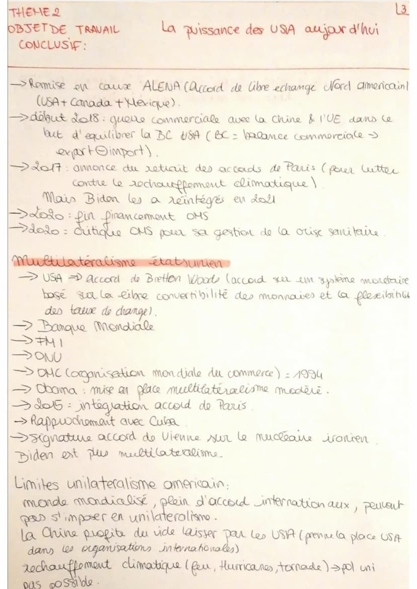гнене 2
OBJET DE TRAVAIL
CONCLUSIF:
La puissance des USA aujourd'hui
I-Les lieux de la puissance des États-Unis
At Wall Street
localisation: