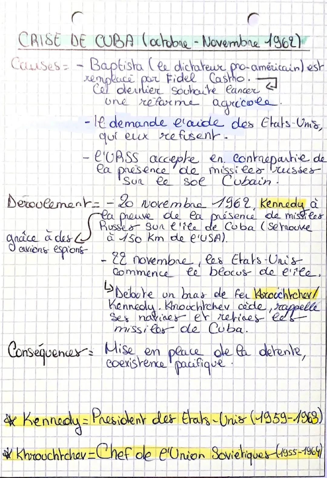 Séance
# HISTOIRE
Un monde Bipolaire (1945-1975)
a-les formes differentes qui revêt la guene froide
- les soutiennent d'autre pays pour affr