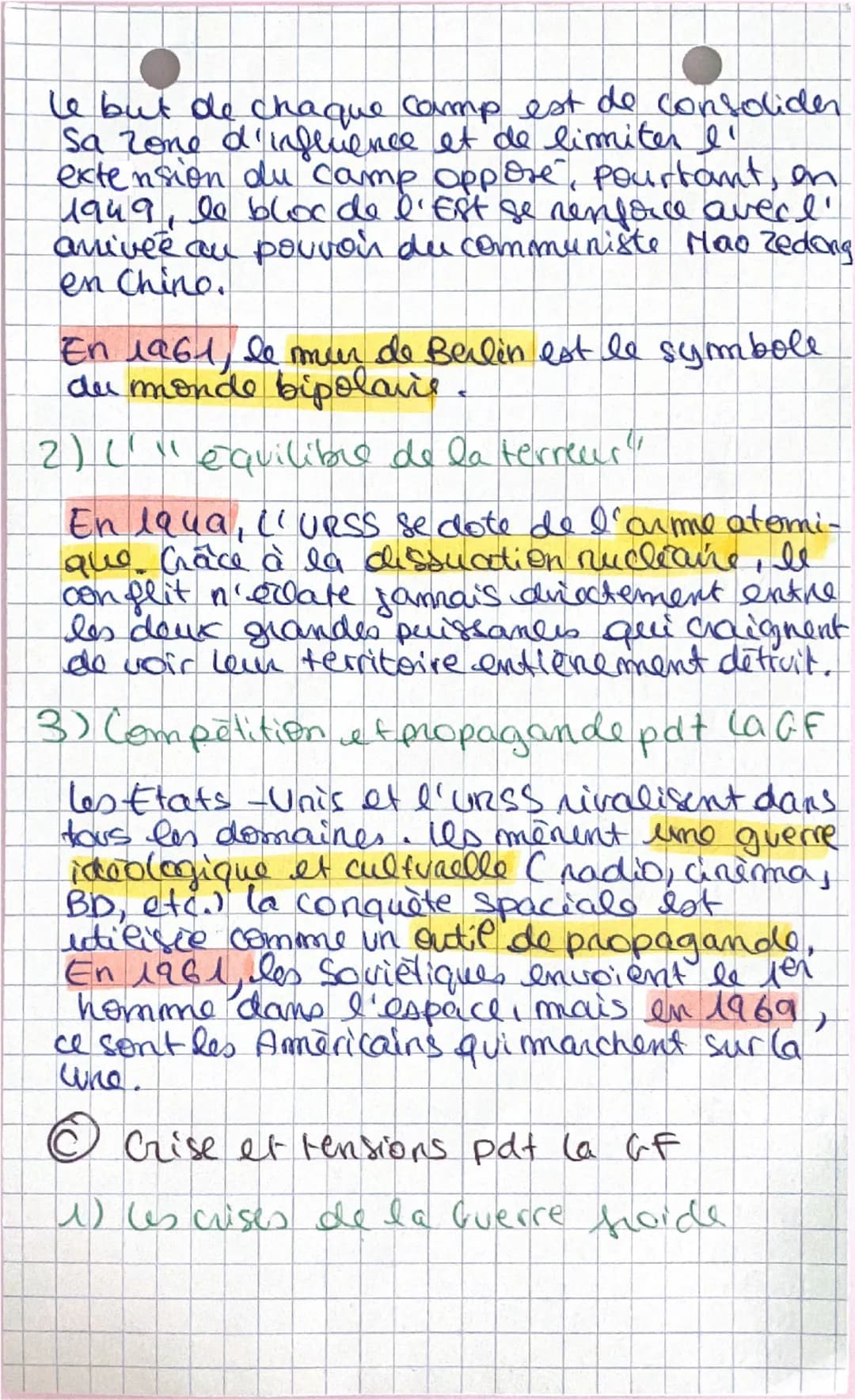 LAGUERRE FROICE
ummond bipolaine (1947-1989)
☹ Aux origines de la guere froide
1) Deux puissances, deux idéologies
Dès la fin de la 2nd GM, 