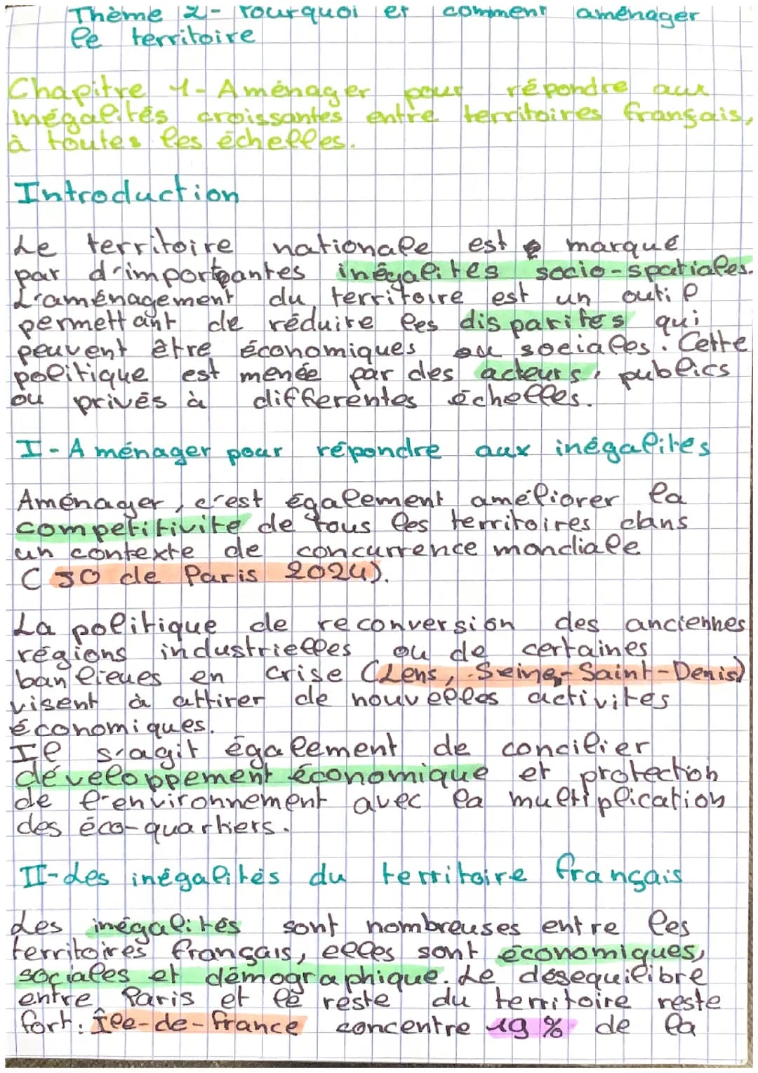 Aménager le territoire 