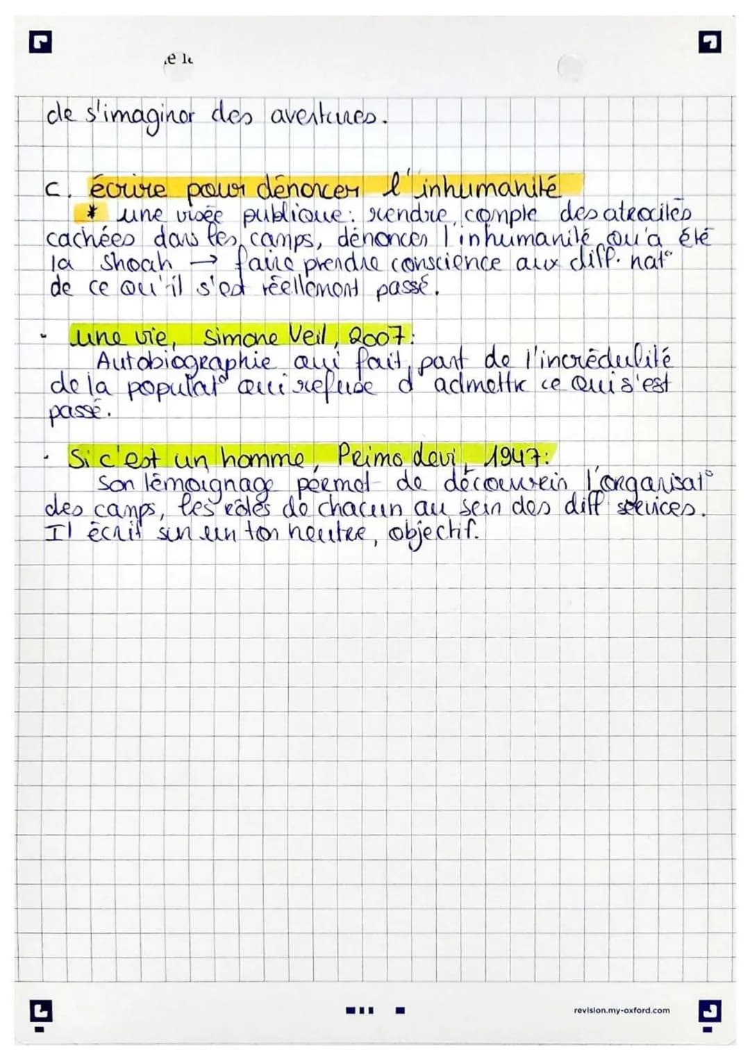 littérature hlp
theme nº 2
Partie n° 1
A. querres mondiales
•
le
guerre mondiale = gde gucere = guerro do tranchée.
↳ vague d'écrits de comb