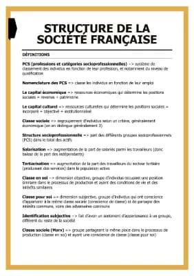 Know Définitions sur la structure de la société française thumbnail