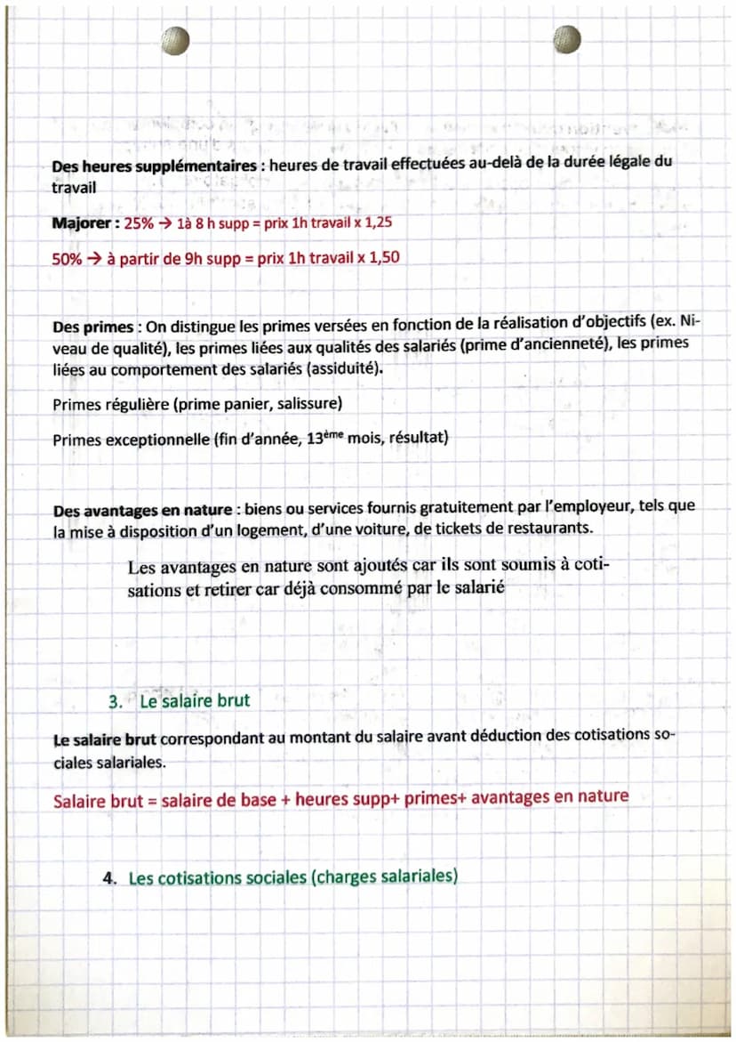 gestion!
chapitre s
Définition:
La rémunération et l'évaluation de l'activité de travail
La rémunération est une contrepartie financière, ve