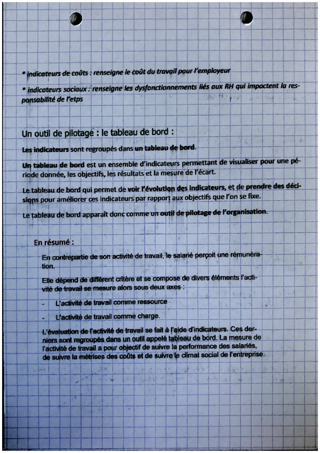 gestion!
chapitre s
Définition:
La rémunération et l'évaluation de l'activité de travail
La rémunération est une contrepartie financière, ve