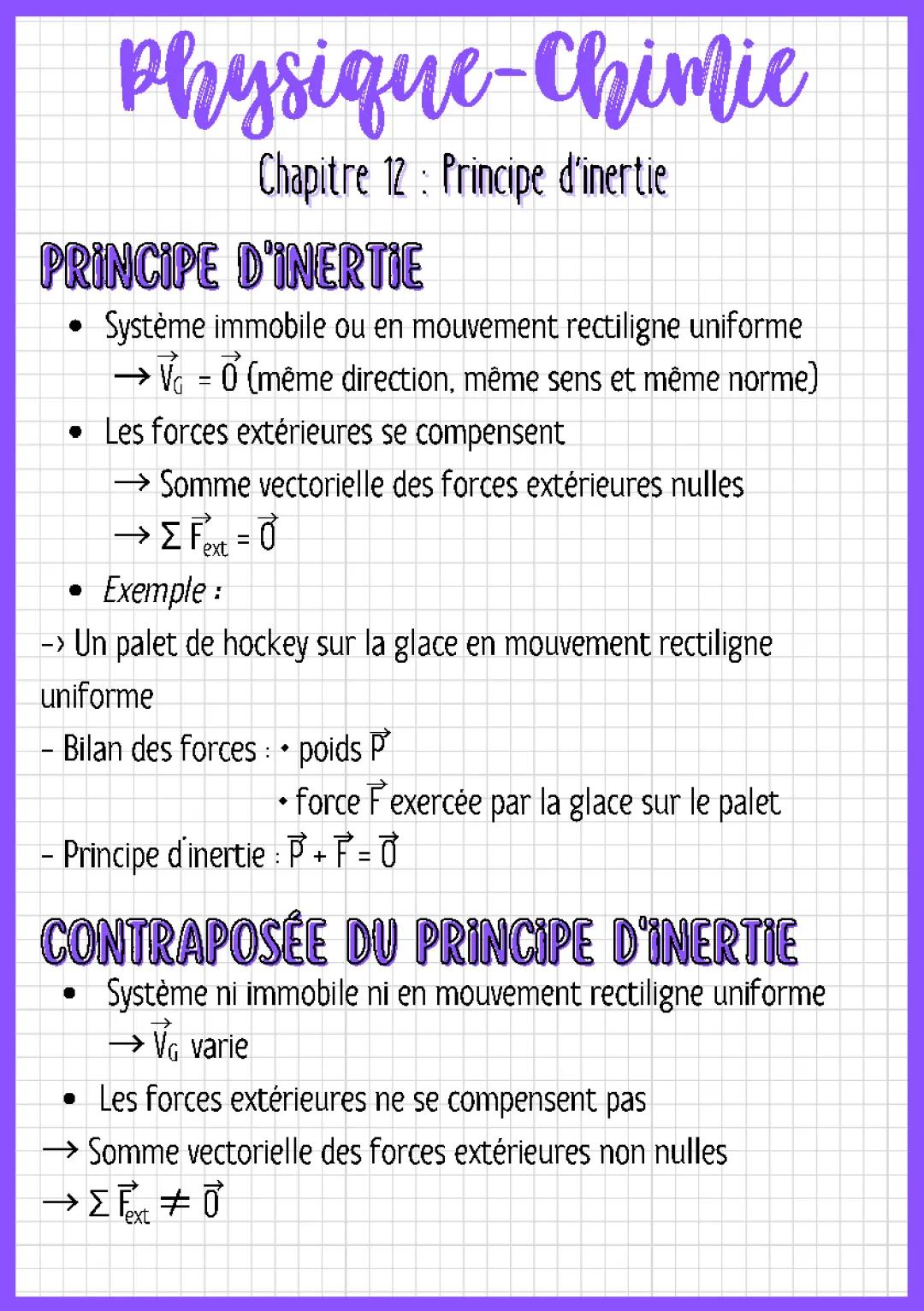 Principe d’inertie