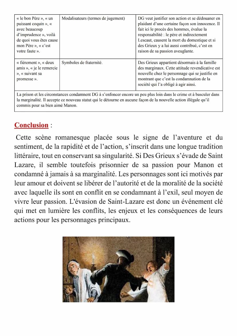 Explication N°5 : « L'évasion de Saint Lazare », Manon Lescaut, Abbé Prévost, 1731.
Ce texte est extrait de Manon Lescaut, un roman publié p