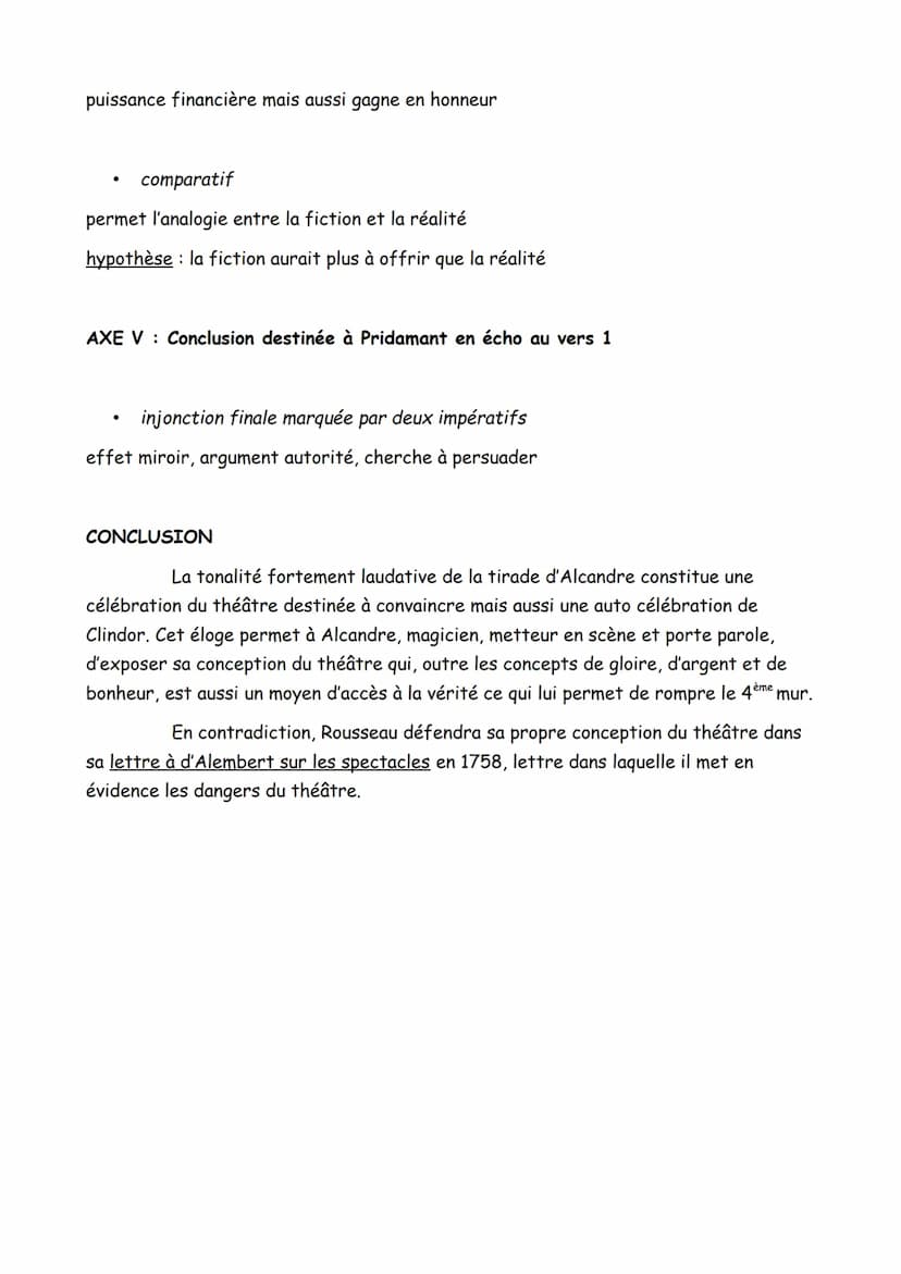 INTRODUCTION
THÉÂTRE
L'illusion comique Acte V, scène 6
L'Illusion comique constitue la dernière comédie de Corneille. Elle a été représenté
