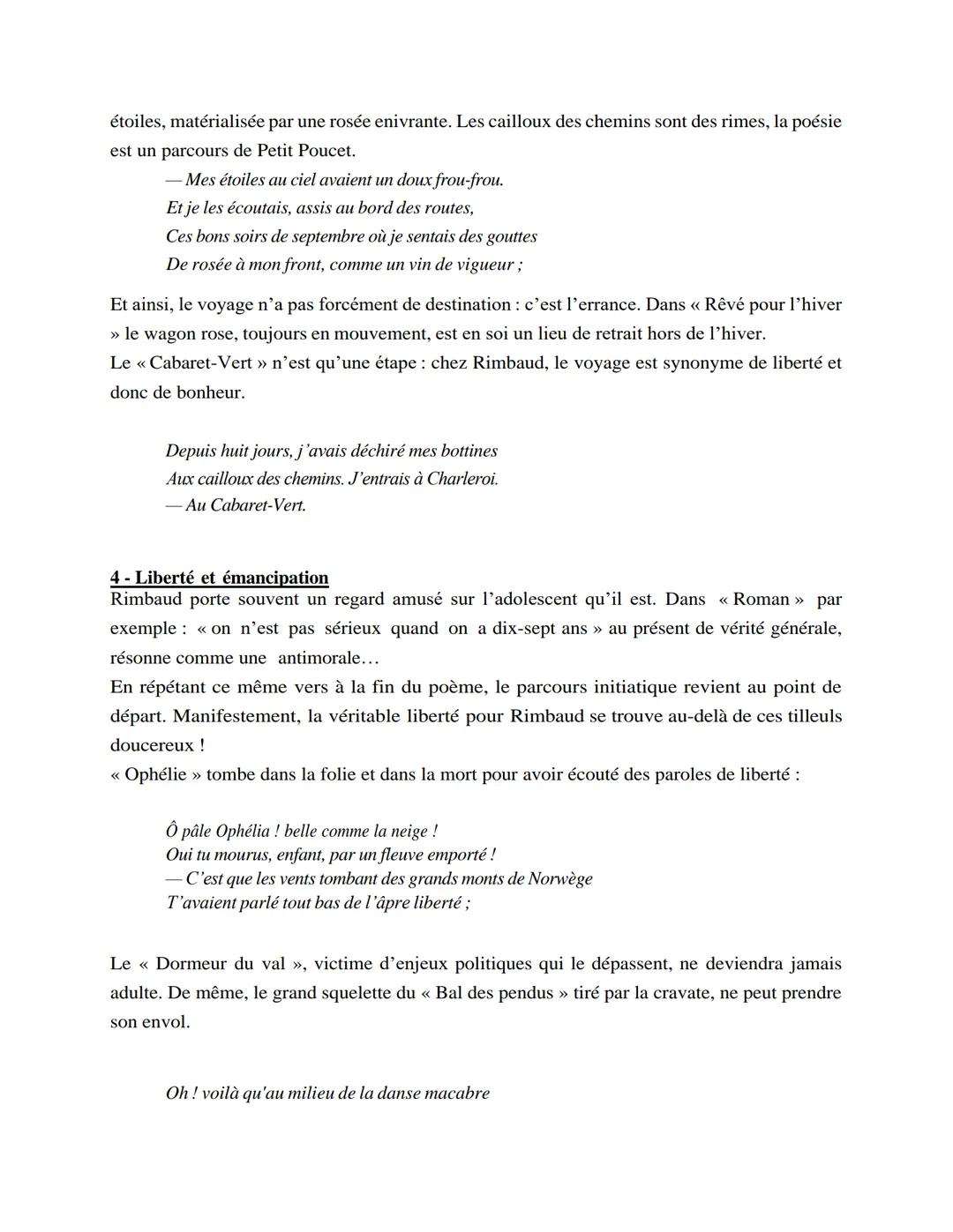 Rimbaud, Les Cahiers de Douai
13 thèmes-clés
Entre mai et octobre 1870, Rimbaud part sur les routes, écrit la plupart des poèmes des Cahiers