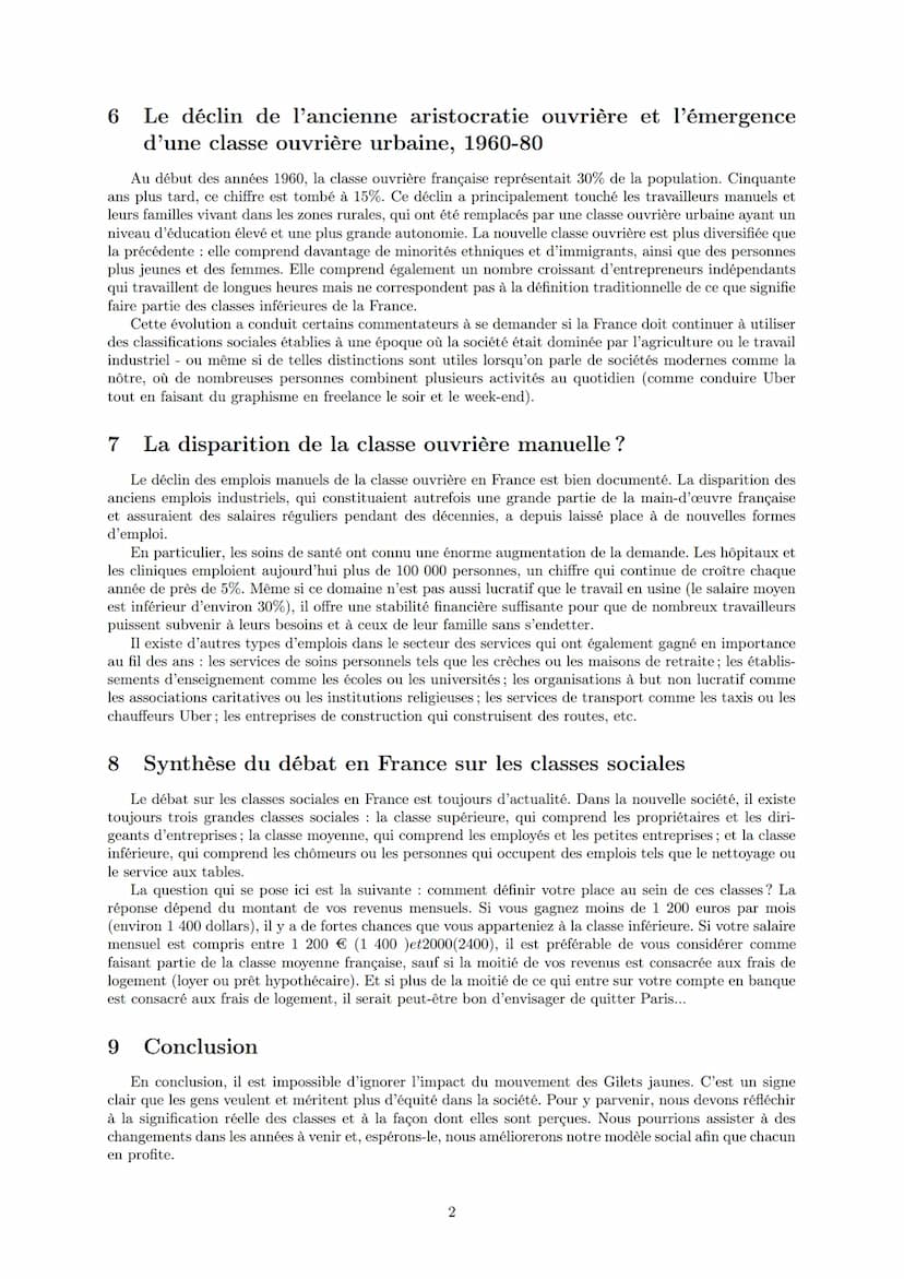 LYCEE GENERAL ET TECHNOLOGIQUE LA BRUYERE
Avec le mouvement des gilets jaunes, faut-il
repenser les classes sociales en France ?
AFFICHARD-P