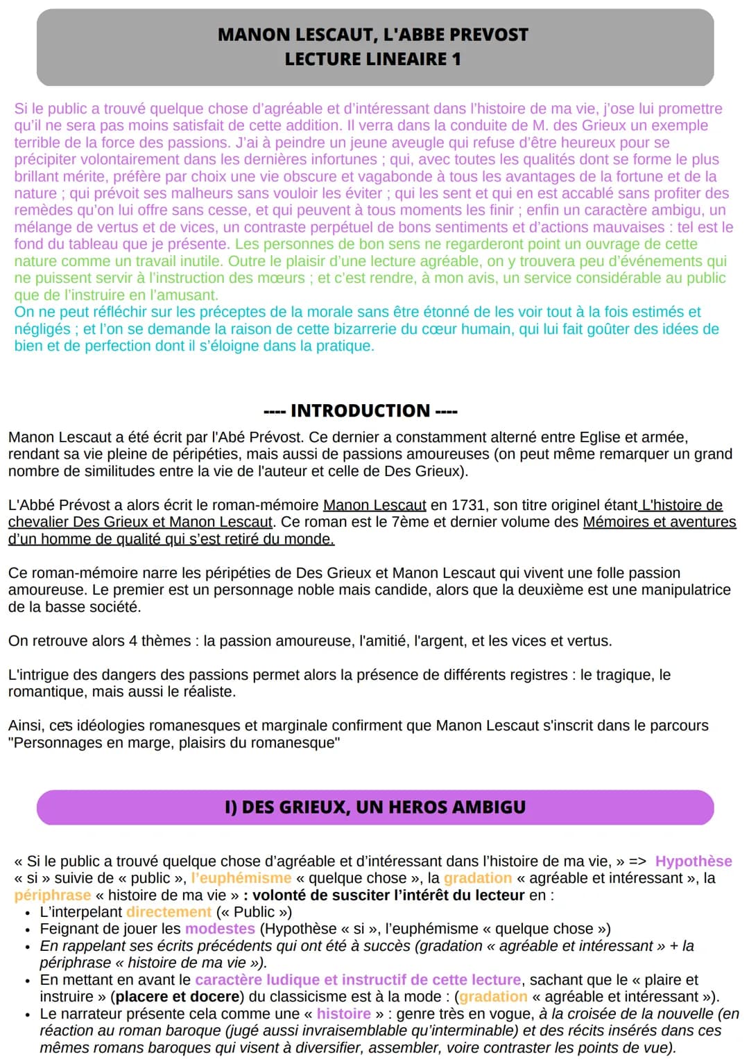 
<h2 id="lecturelinaire1">Lecture Linéaire 1</h2>
<p>Si le public a trouvé quelque chose d'agréable et d'intéressant dans l'histoire de ma v