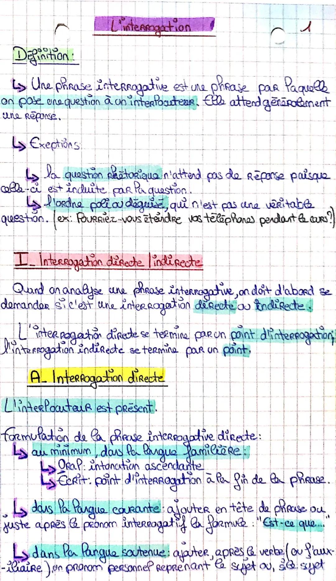 Tout sur les Phrases Interrogatives et Rhétoriques : Exercices et Exemples