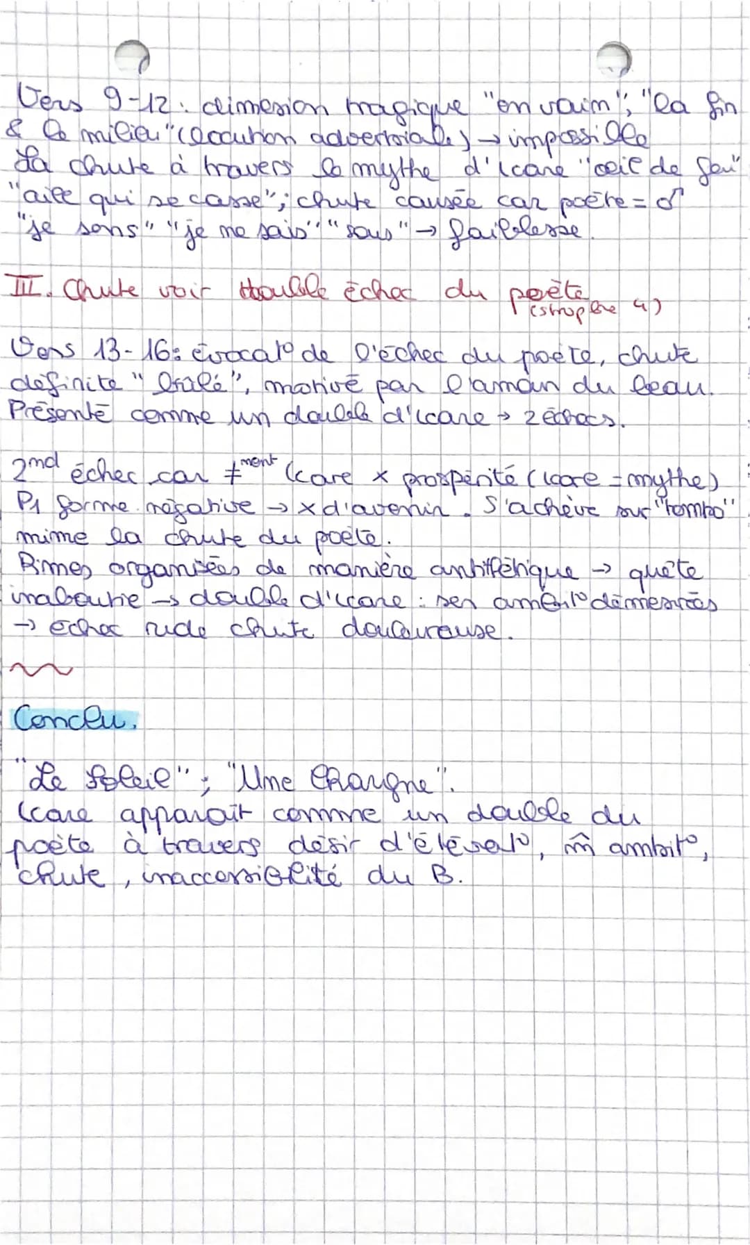 Les Plantes d'un (care
explication lineaire
Intro
- édition posthume, condensé des thèmes
abordés dans secto splan & Ideal.
Pitre → mythe d'