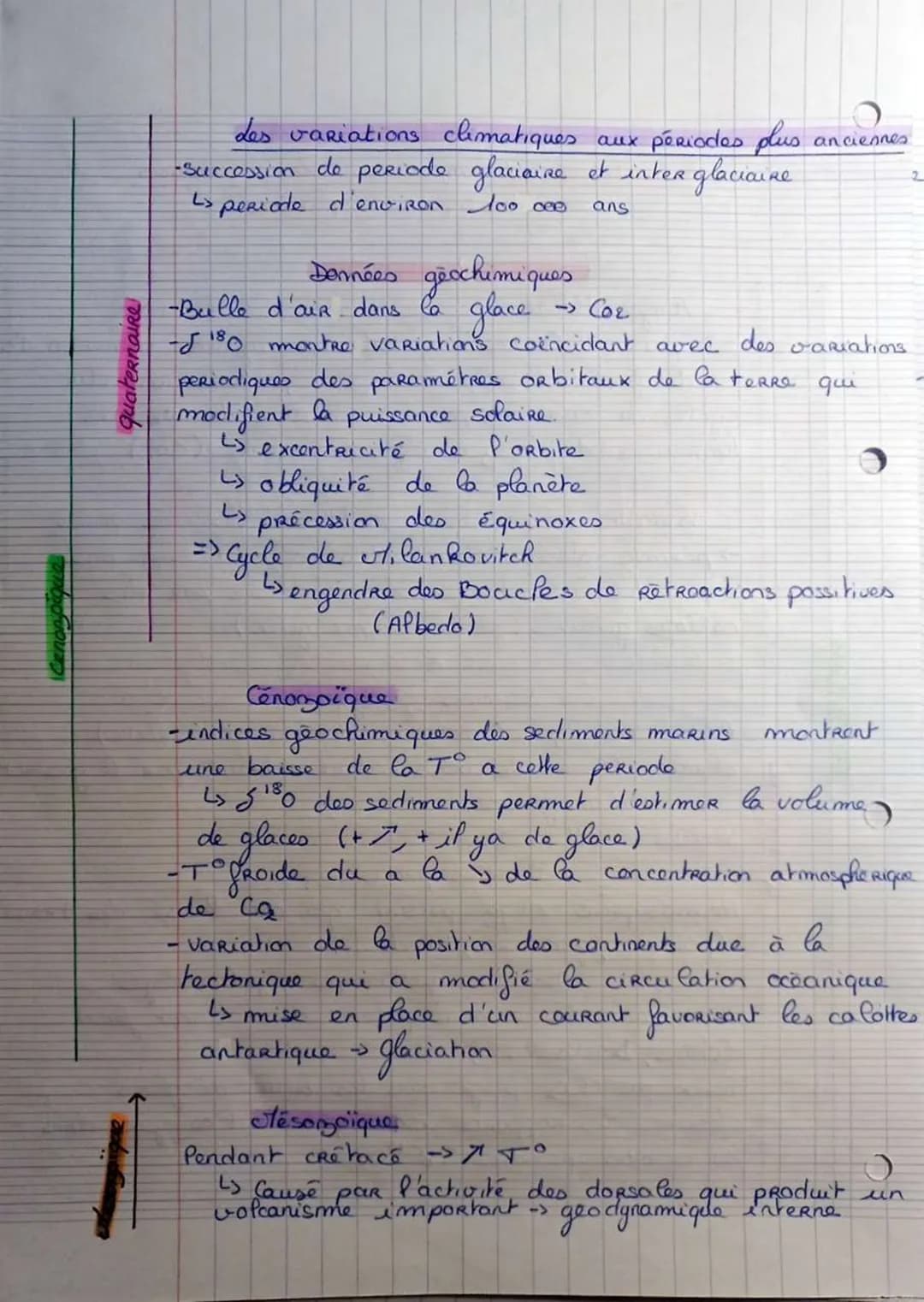 Quaternaire
Reconstituer et Comprendre les variations
climatique du passées
Aujourd'hui
-Depuis 1850 → T° globale a augmenté d'environ 1°C
R