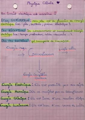 Know Physique : circuit électrique (composants, énergies, symboles, termes) thumbnail