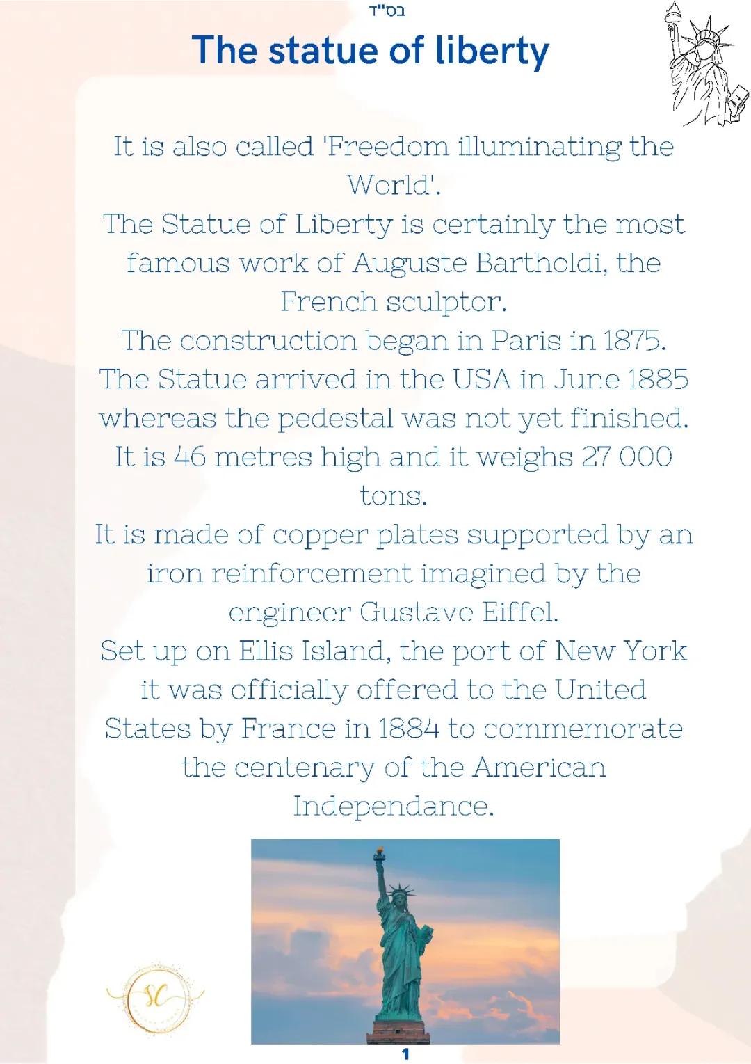 The statue of liberty 