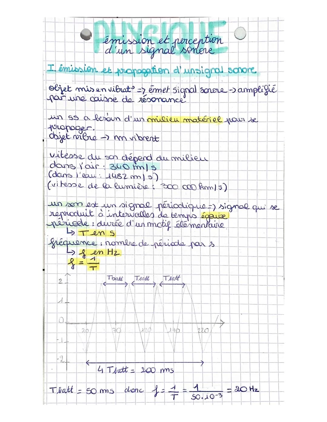 ●DING
Somet
émission et perception
d'un signal sonore
I. émission et propagation d'unsignal sonore.
objet mis en vibuat -7 émet signal sonor
