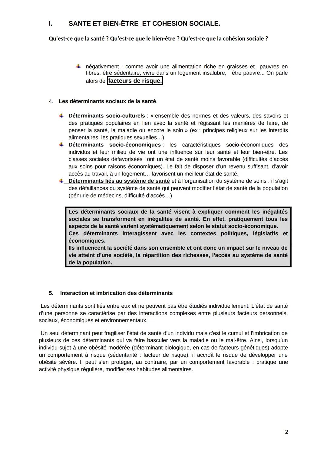 SANTE ET BIEN-ÊTRE ET COHESION SOCIALE.
Qu'est-ce que la santé ? Qu'est-ce que le bien-être ? Qu'est-ce que la cohésion sociale ?
1.3. La me