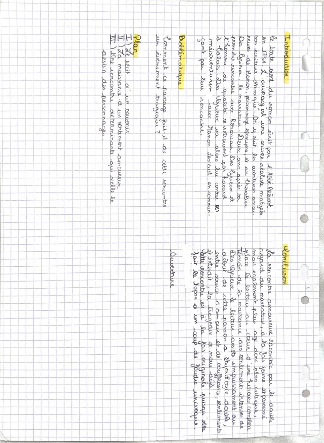 # Manon Lescaut, Abbé Prévost (1731)

## Première rencontre

1. **J'avais marqué le temps** - de mon départ d'Amiens. 
*mépris* chez le père