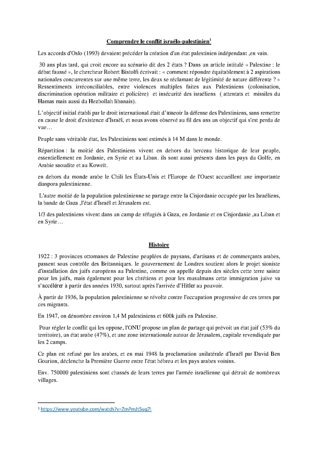 Conflit israélo-palestinien