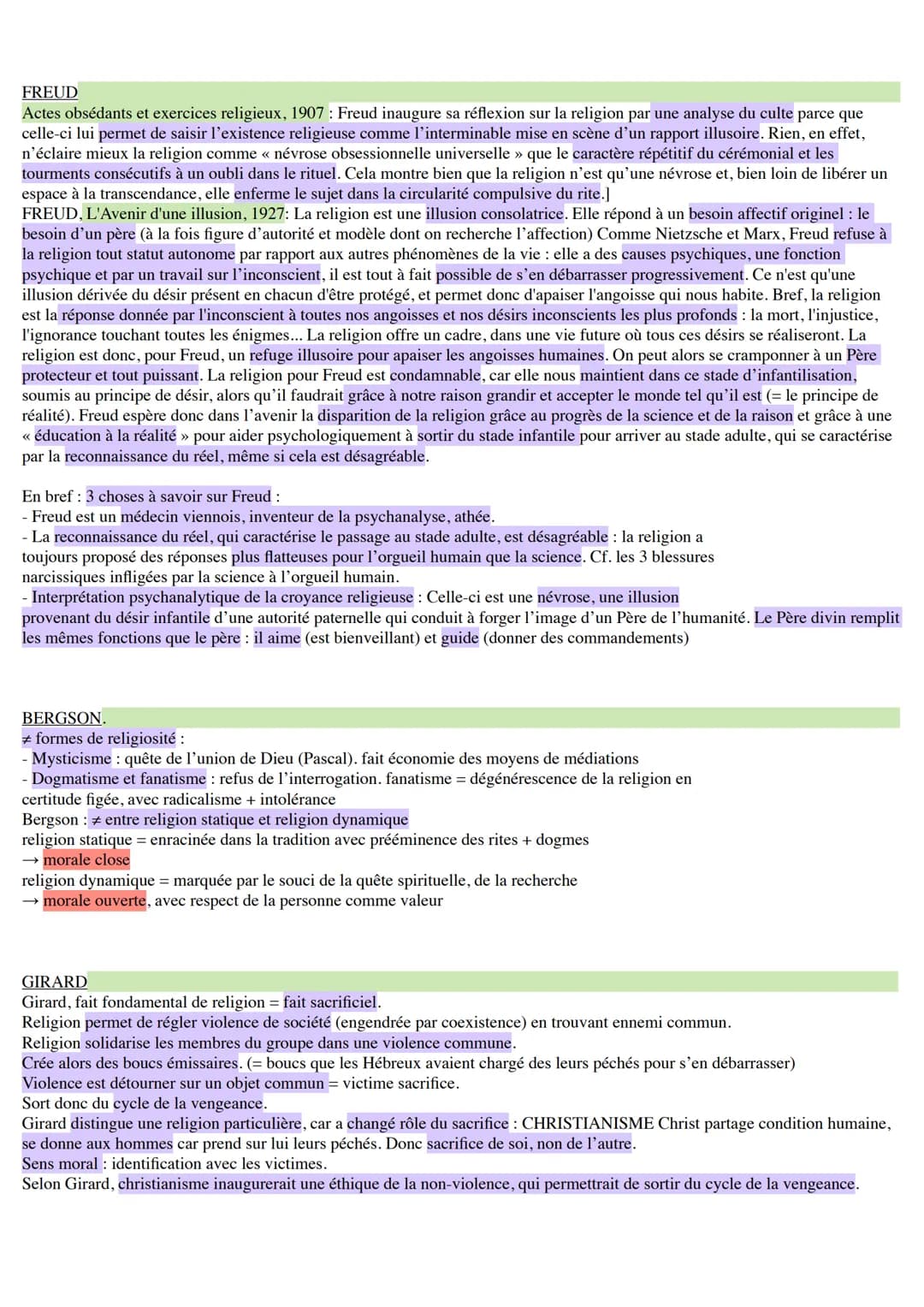 LA RELIGION
BLAISE PASCAL
Pensées (rédigé autour de 1670, publié de manière posthume): les deux sources de la vérité: la raison et le cœur.
