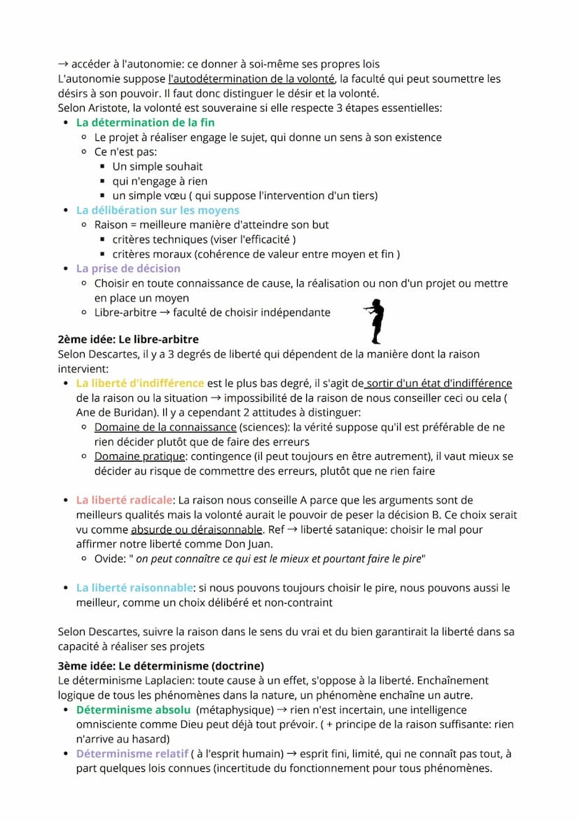 La Liberté
Définition:
La liberté est communément définie comme une absence de contraintes et un plein
épanouissement de ses désirs. Elle se