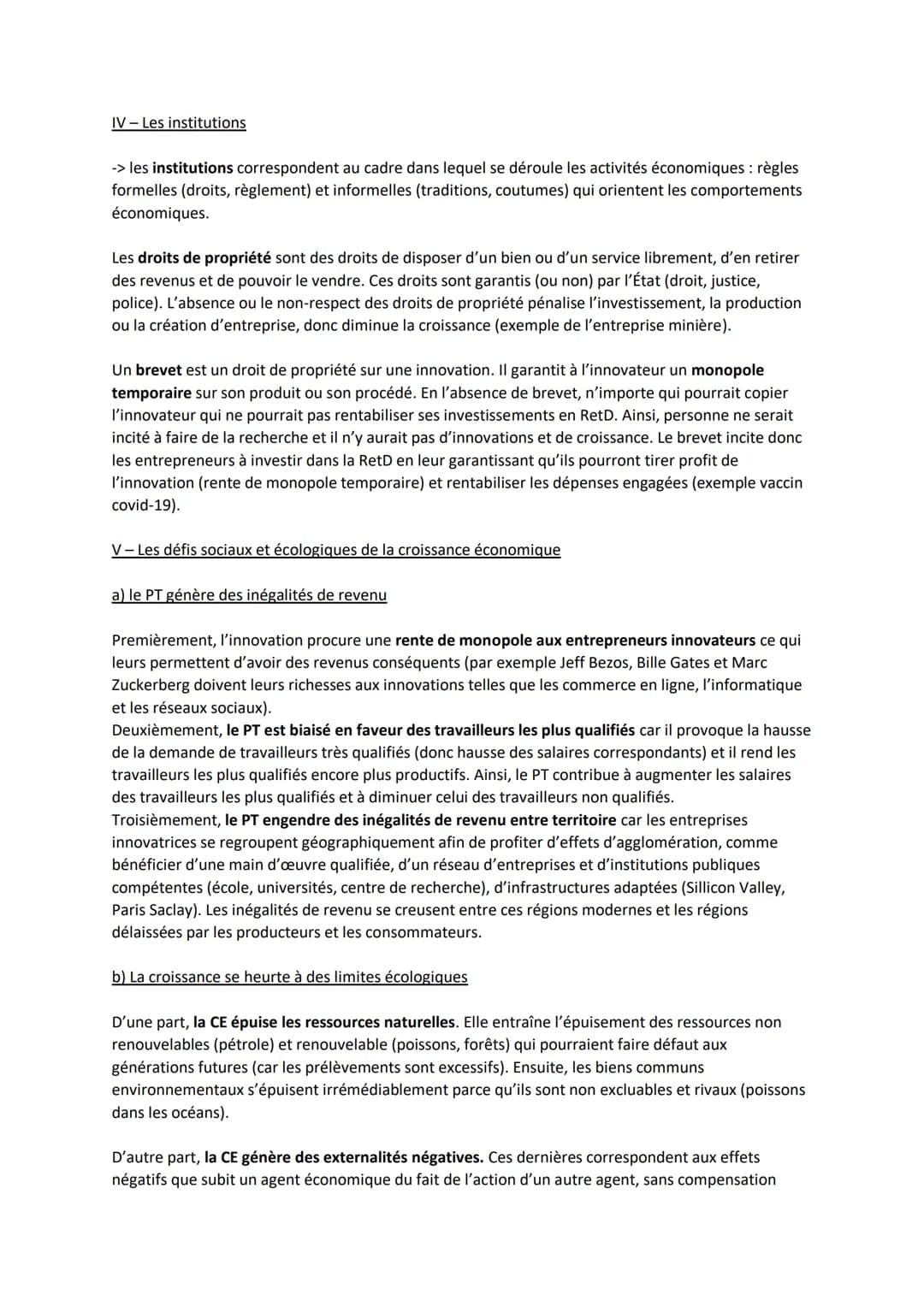 Chapitre 1: Quelles sont les sources et les défis de la croissance économique ?
1- La croissance économique
-> la croissance économique est 