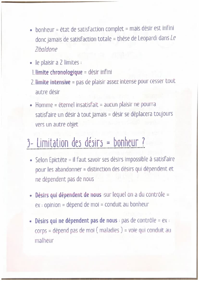☺
1- Définitions
●
●
●
Philosophie &
BONHEUR, PLAISIR. DESIR
●
Bonheur: Etat émotionnel de bien-être universel et subjectif
Plaisir: Sensati