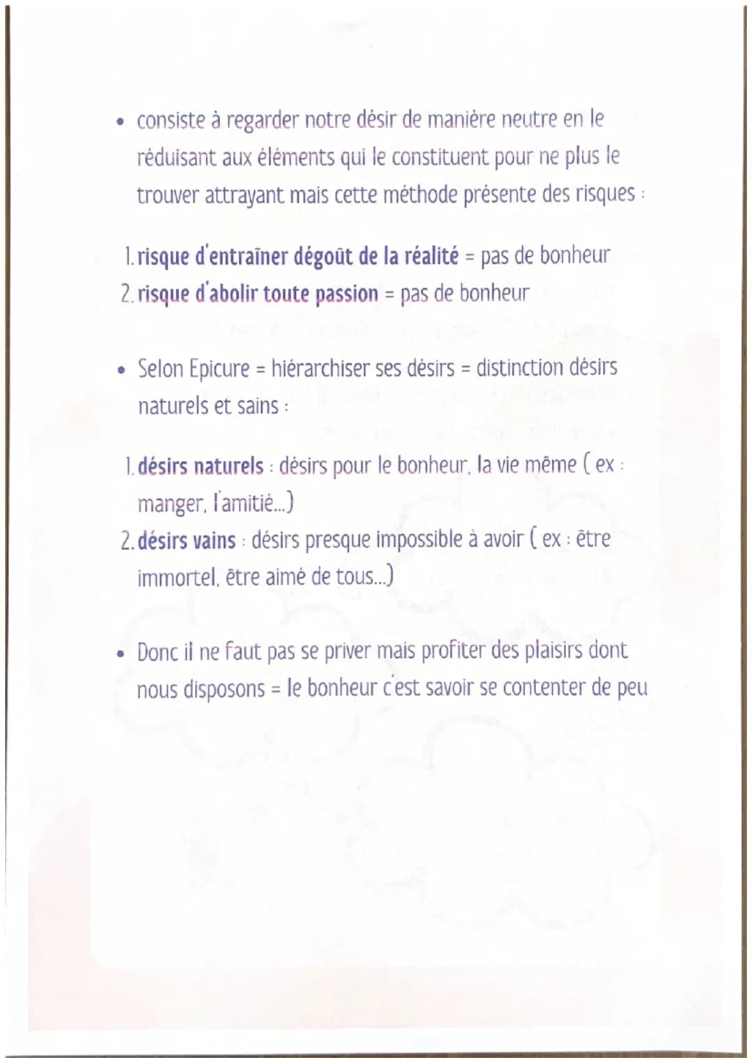 ☺
1- Définitions
●
●
●
Philosophie &
BONHEUR, PLAISIR. DESIR
●
Bonheur: Etat émotionnel de bien-être universel et subjectif
Plaisir: Sensati